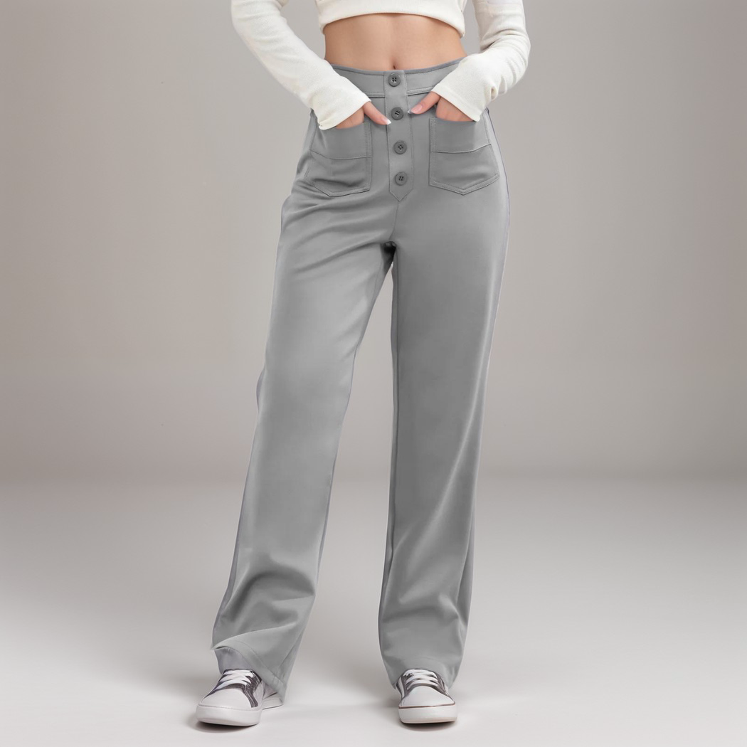 Tina | Stretchy High Waist Broek | 1+1 GRATIS