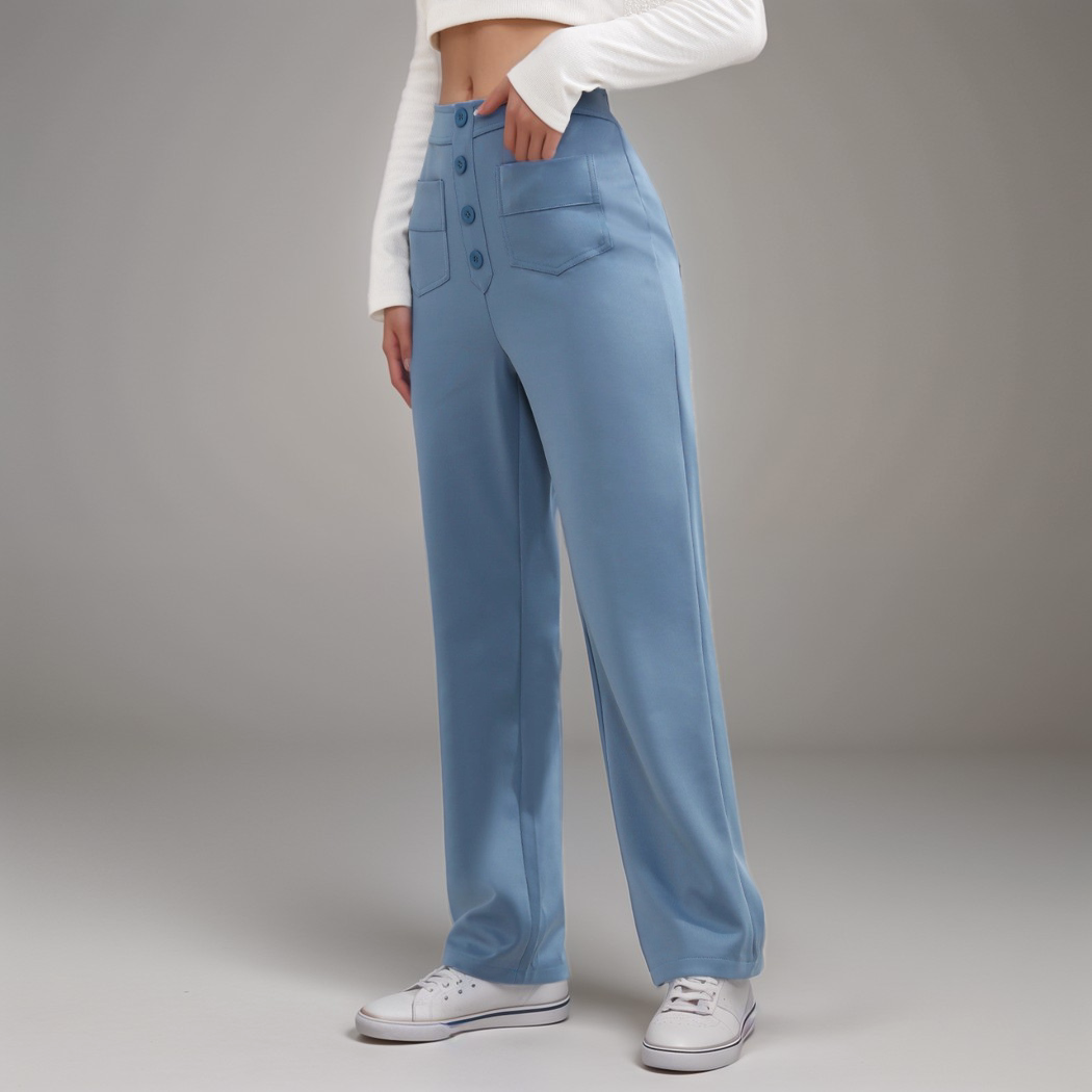 Tina | Stretchy High Waist Broek | 1+1 GRATIS