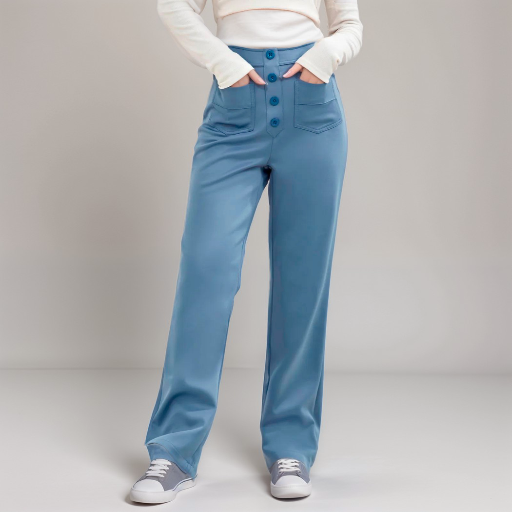 Tina | Stretchy High Waist Broek | 1+1 GRATIS