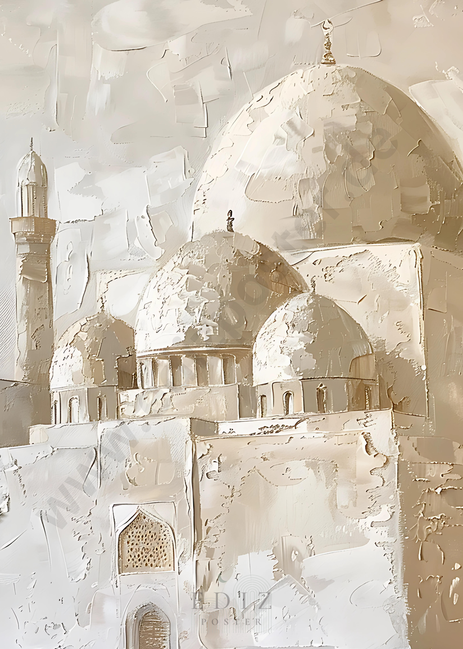 "Die Moschee" Kunstposter | Exklusive Islamische Poster