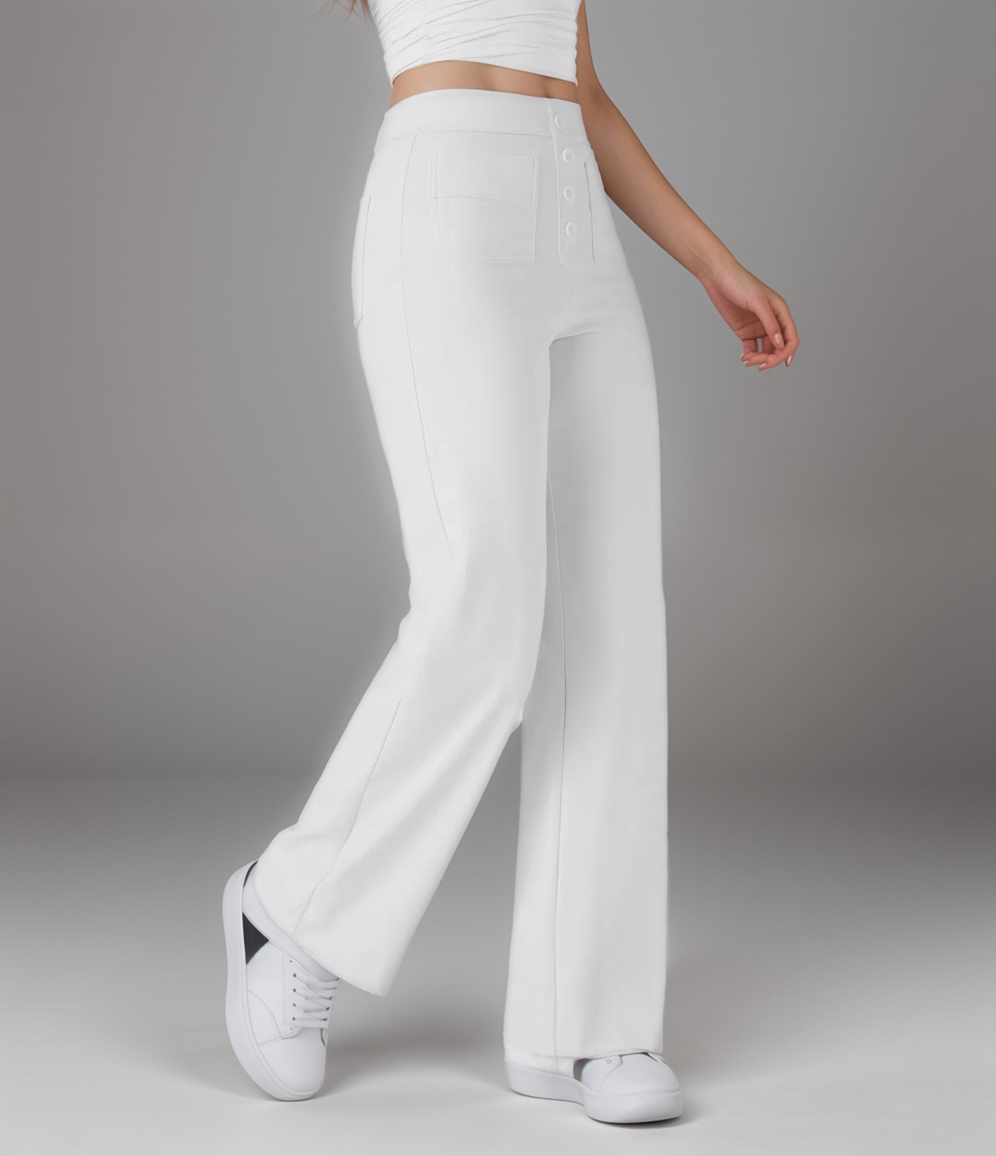 Tina | Stretchy High Waist Broek | 1+1 GRATIS
