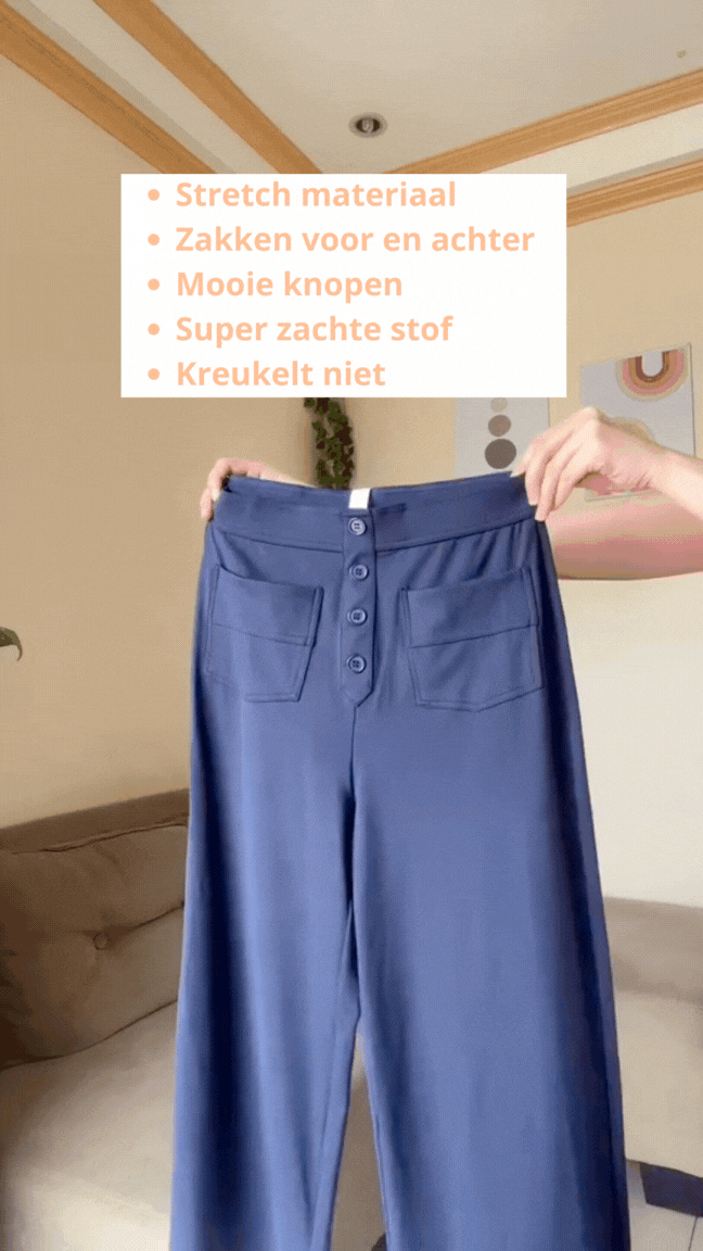 Tina | Stretchy High Waist Broek | 1+1 GRATIS