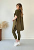 Zweiteiliges Stretch-Set für Frauen (Hose + Oberteil)