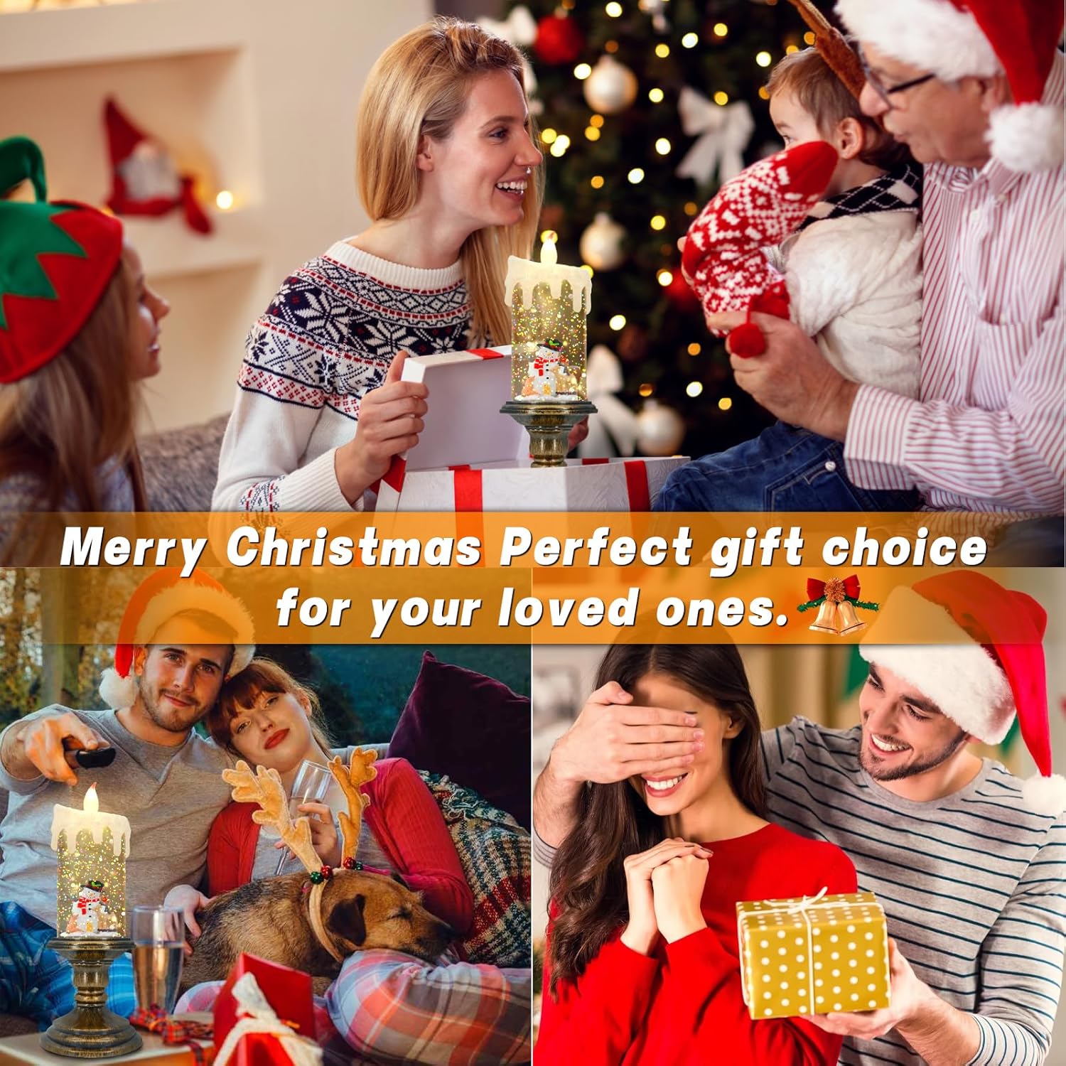 🎅Hete Promotie 49% Aanbieding🎅Kerstkaars Nacht Light🕯️