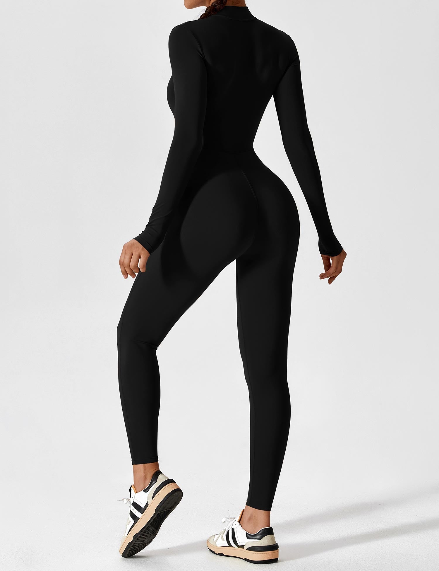 Yeoreo Belle Fleece Long Sleeve Zipper Jumpsuit