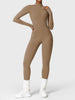 Yeoreo Belle Fleece Long Sleeve Zipper Jumpsuit
