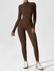 Yeoreo Belle Fleece Long Sleeve Zipper Jumpsuit