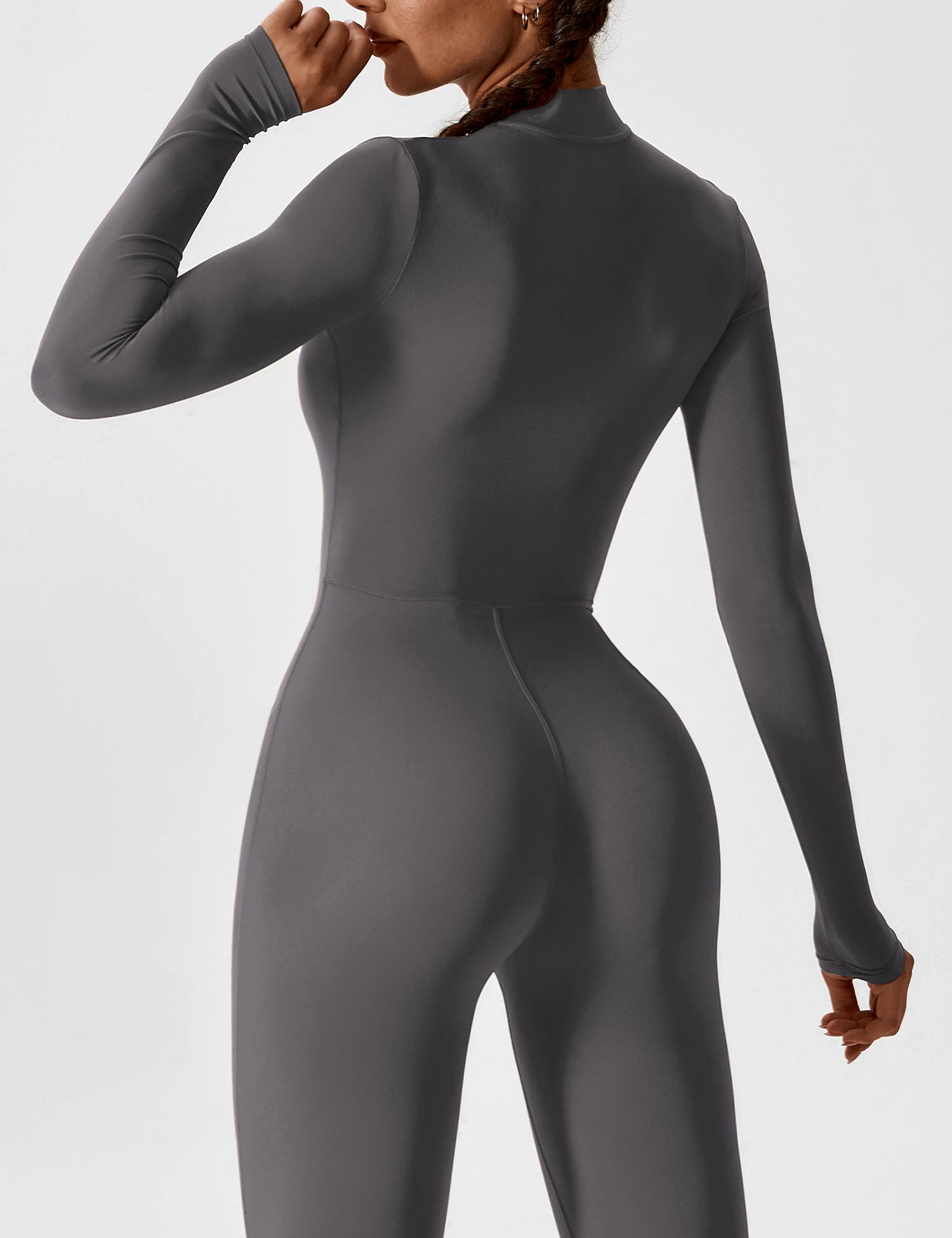 Yeoreo Belle Fleece Long Sleeve Zipper Jumpsuit