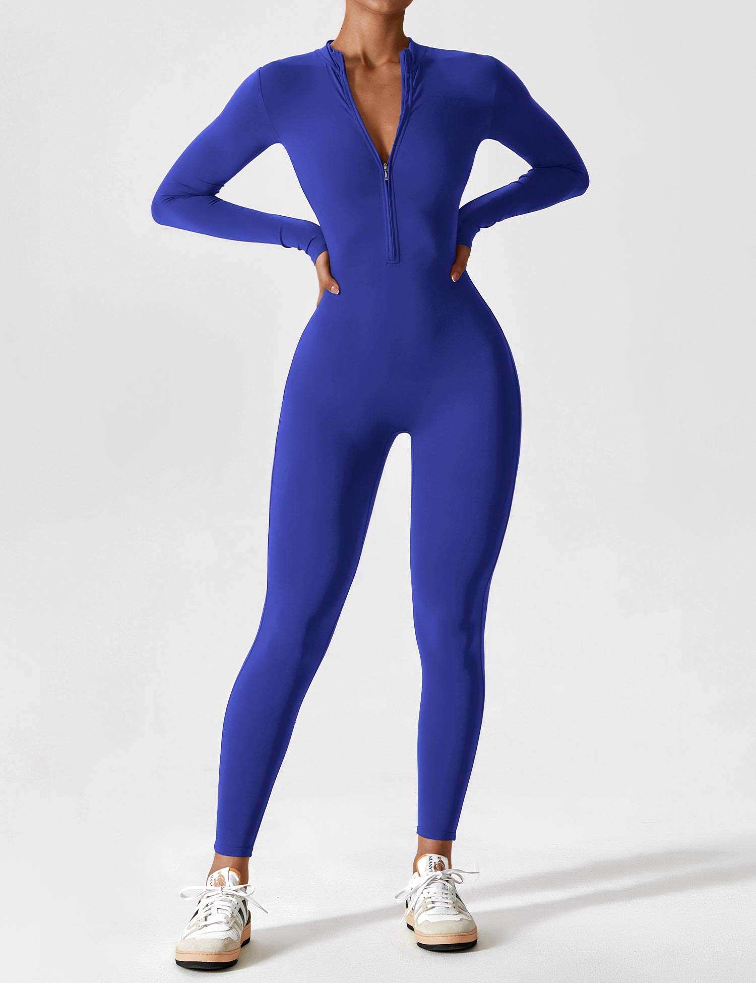 Yeoreo Belle Fleece Long Sleeve Zipper Jumpsuit