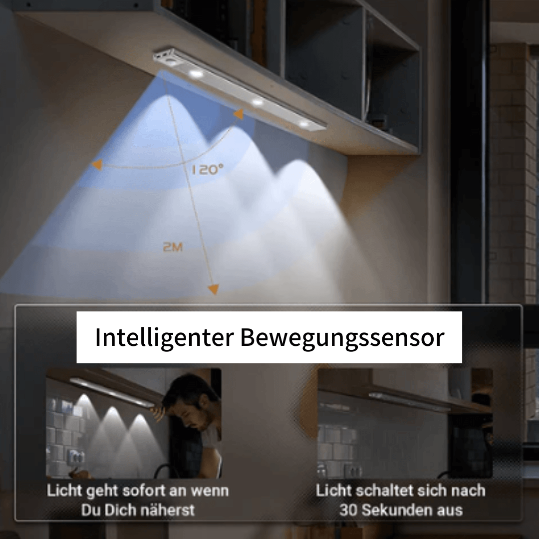 Strip™ - Kabellose LED Schrankleuchte mit Bewegungssensor